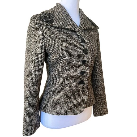 Ralph Lauren Purple Label Collection Tweed Wool Blazer XS/2 Fitted Jacket - Picture 5 of 12